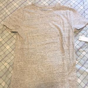 a relaxed fit scoop neck shirt